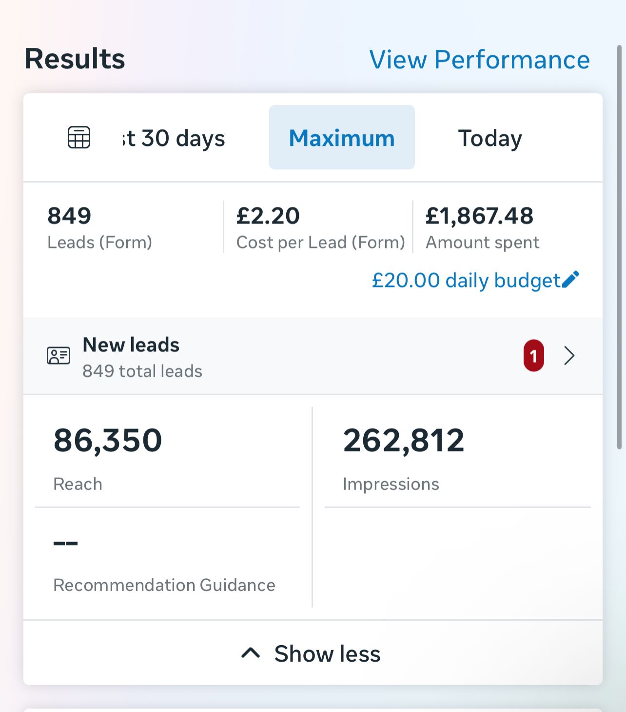 Meta Lead Generation Campaign