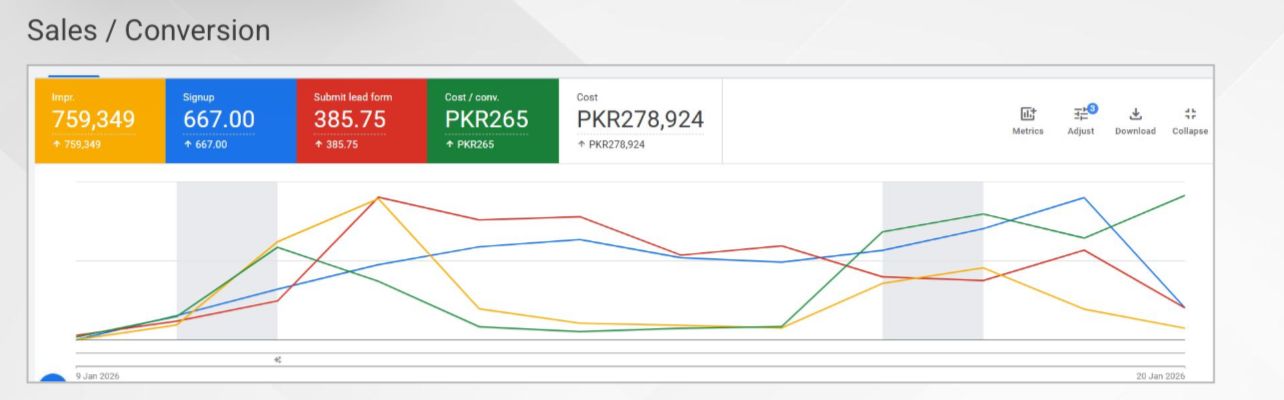 Google Ads Sales & Conversion
